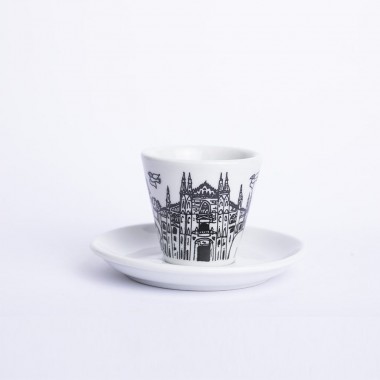 Coffee Cup with Saucer Milano TZZ40MI de simone pottery Coffee Cup with Saucer Milano TZZ40MI de simone pottery